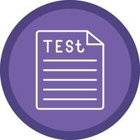 Test Line Multi Circle Icon vector