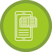 Ebook Line Multi Circle Icon vector