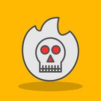 Ectoplasm Filled Shadow Icon vector