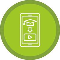 Educational Line Multi Circle Icon vector