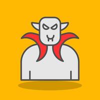 Dracula Filled Shadow Icon vector