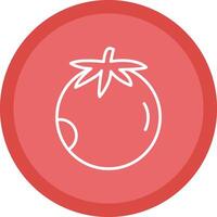 Tomatoes Line Multi Circle Icon vector