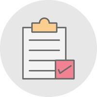 Directory Submission Line Filled Light Icon vector