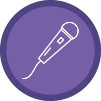 Mic Line Multi Circle Icon vector