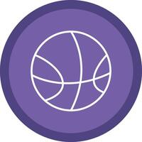 baloncesto línea multi circulo icono vector