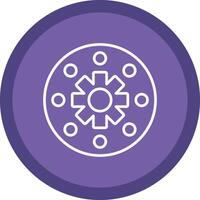 Wheel Line Multi Circle Icon vector