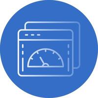 Web Optimization Flat Bubble Icon vector