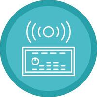 Sound System Line Multi Circle Icon vector