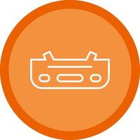 Bumper Line Multi Circle Icon vector