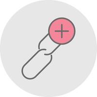 Link Building Line Filled Light Icon vector