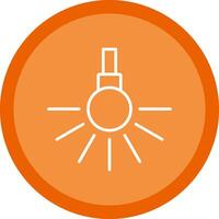 Headlight Line Multi Circle Icon vector