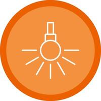 Headlight Line Multi Circle Icon vector