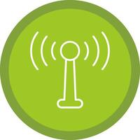 Antenna Line Multi Circle Icon vector