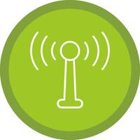 Antenna Line Multi Circle Icon vector