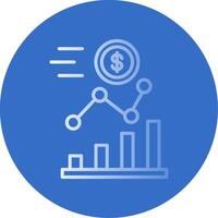 Investment Flat Bubble Icon vector