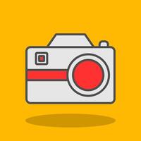 Photography Filled Shadow Icon vector