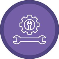 Tools Line Multi Circle Icon vector
