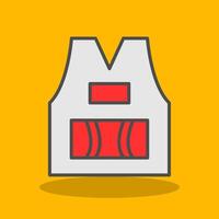 Sleeveless Filled Shadow Icon vector