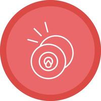 Cymbal Line Multi Circle Icon vector