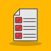 Check In Filled Shadow Icon vector