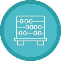 Abacus Line Multi Circle Icon vector