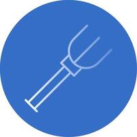 Fork Flat Bubble Icon vector
