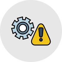 error línea lleno ligero icono vector