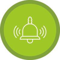 Bell Line Multi Circle Icon vector