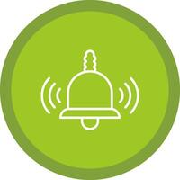 Bell Line Multi Circle Icon vector