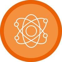 Atomic Line Multi Circle Icon vector