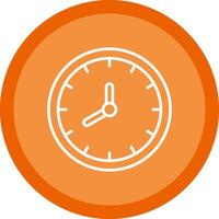 Clock Line Multi Circle Icon vector