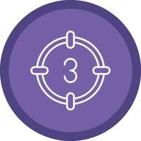 Countdown Line Multi Circle Icon vector