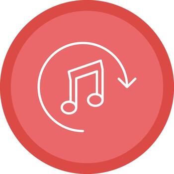 recargar línea multi circulo icono vector