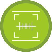 Barcode Scan Line Multi Circle Icon vector