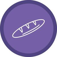 Baguette Line Multi Circle Icon vector