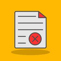 File Format Filled Shadow Icon vector