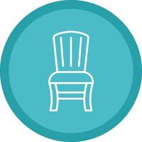 Armchair Line Multi Circle Icon vector