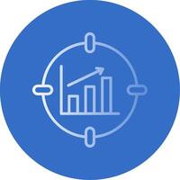 Data Analytics Flat Bubble Icon vector