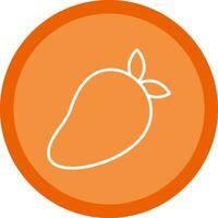 Mango Line Multi Circle Icon vector