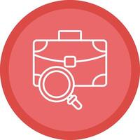 Briefcase Line Multi Circle Icon vector