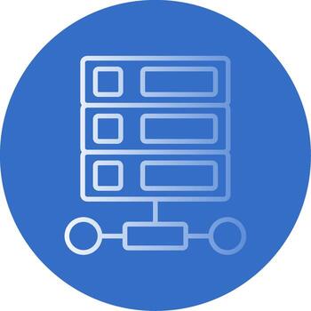 Database Flat Bubble Icon vector