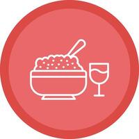 Iftar Line Multi Circle Icon vector