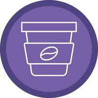 Takeaway Line Multi Circle Icon vector