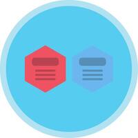 Infographic Elements Flat Multi Circle Icon vector