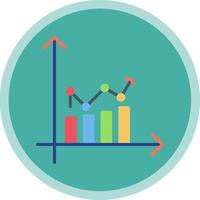 Performnce Flat Multi Circle Icon vector