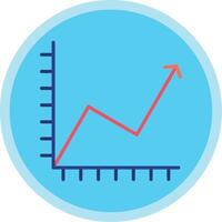 Flat Multi Circle Chart Flat Multi Circle Icon vector