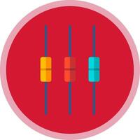 Box Plot Flat Multi Circle Icon vector