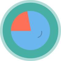 Circular Chart Flat Multi Circle Icon vector