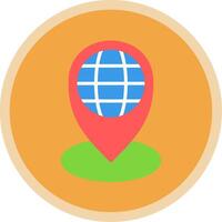 Local Flat Multi Circle Icon vector