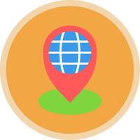 Local Flat Multi Circle Icon vector